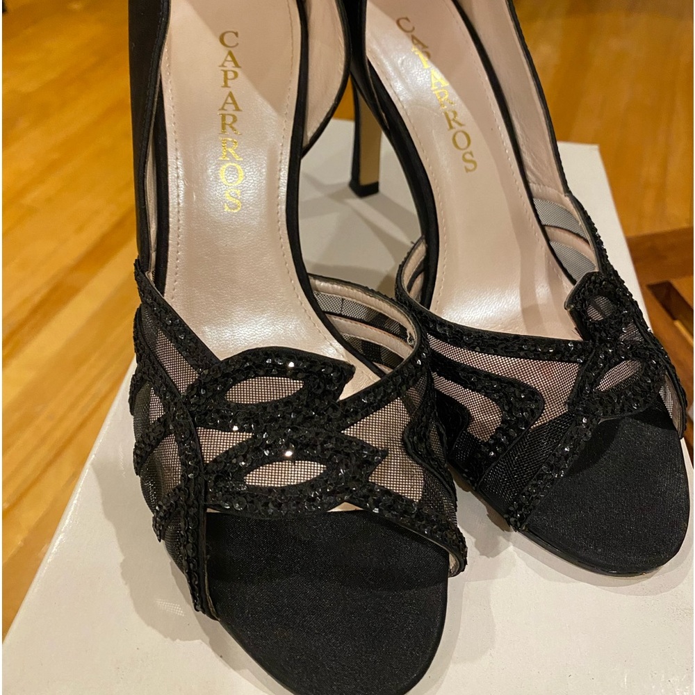 Capparos Black Dress heels Worn
